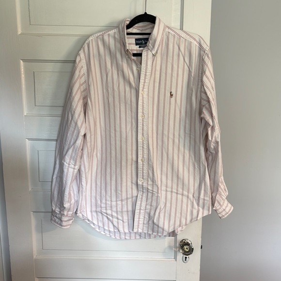 Polo by Ralph Lauren Red Stripe Casual Button Down Shirt - Picture 1 of 4